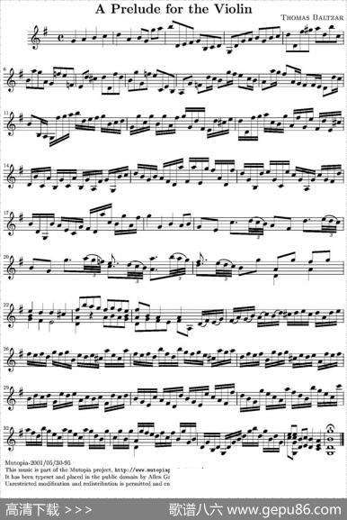 APreludefortheViolin|THOMASBALTZAR