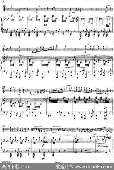 g小调小提琴协奏曲Op.26（I、Vorspiel、小提琴+钢琴伴奏）|马克斯·布鲁赫