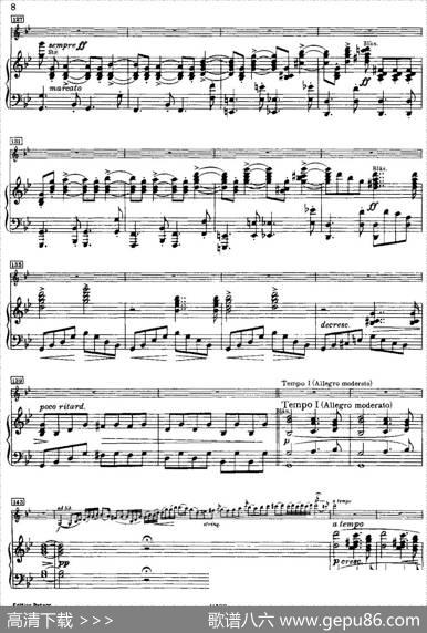 g小调小提琴协奏曲Op.26（I、Vorspiel、小提琴+钢琴伴奏）|马克斯·布鲁赫