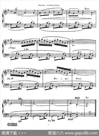 DixPiècesdeGenreOp.10（10首个性小品·Ⅲ）|朱尔斯·埃米尔·马斯涅