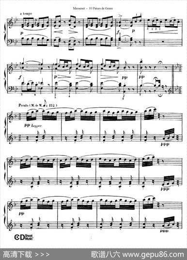 DixPiècesdeGenreOp.10（10首个性小品·Ⅷ）|朱尔斯·埃米尔·马斯涅