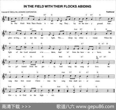 INTHEFIELDWITHTHEIRFLOOCKSABIDING