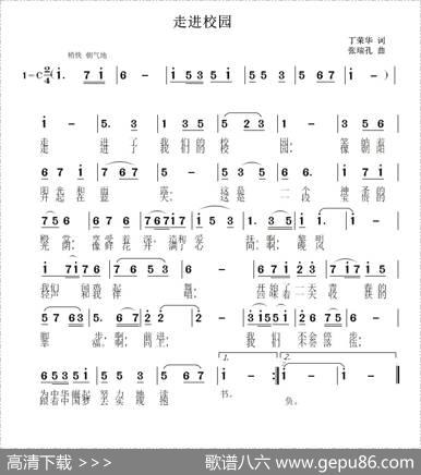 走进校园（丁荣华词张瑞孔曲） - 丁荣华|张瑞孔