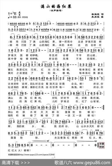 满山的海红果（女声独唱） - 林鸿旭|朱加农