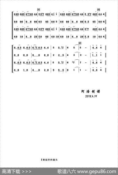 掀起你的盖头来（器乐合奏）|王洛宾曲高炳点编曲