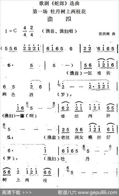歌剧《蛇郎》选曲：第一场牡丹树上两枝花（曲四）|范西姆