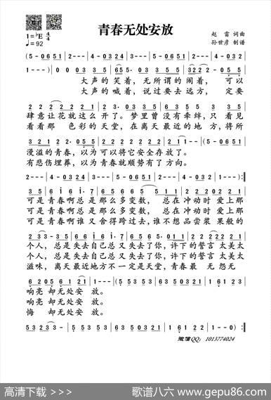 青春无处安放（赵雷词曲） - 赵雷|赵雷
