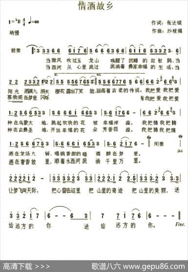情洒故乡 - 张达银|沙桂福