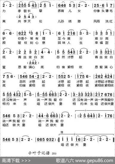 少年夫妻老来伴（邓华词亚栓华曲） - 邓华|亚栓华