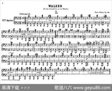 12WaltzesOp.594Hands（12首圆舞曲·四手联弹·Ⅰ）