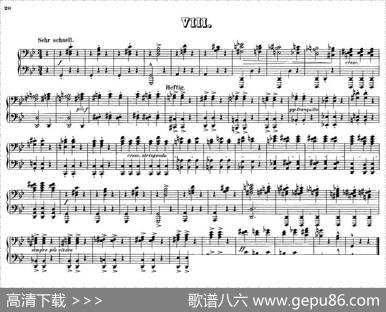 12WaltzesOp.594Hands（12首圆舞曲·四手联弹·Ⅷ）