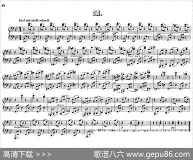 12WaltzesOp.594Hands（12首圆舞曲·四手联弹·Ⅸ）
