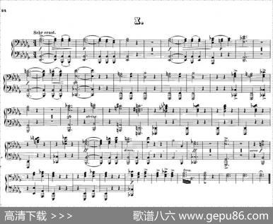 12WaltzesOp.594Hands（12首圆舞曲·四手联弹·Ⅹ）