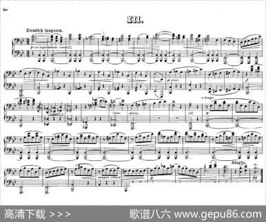12WaltzesOp.594Hands（12首圆舞曲·四手联弹·Ⅻ）