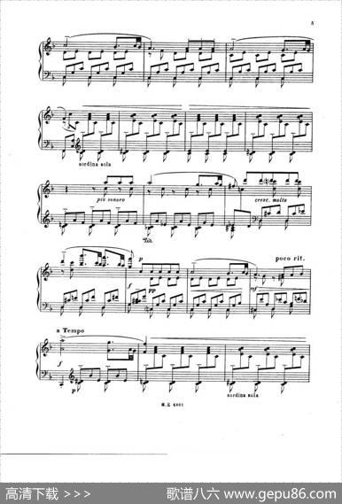 7CancionesPopularesEspanolas（七首西班牙民歌·2·钢琴独奏版）|曼努埃尔·德·法雅
