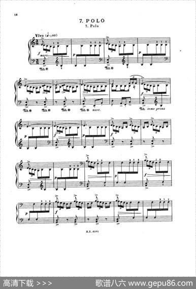 7CancionesPopularesEspanolas（七首西班牙民歌·7·钢琴独奏版）|曼努埃尔·德·法雅