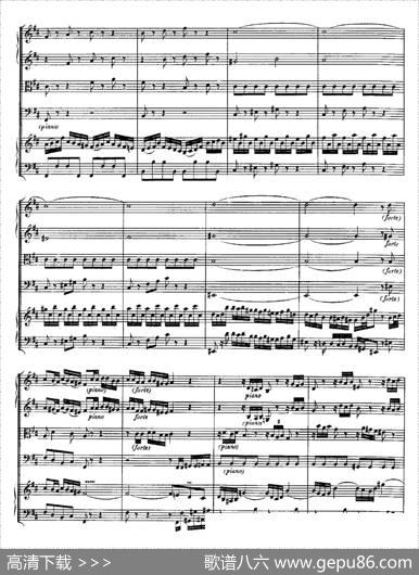 HarpsichdConcertoinDMajBWV1054（D大调第三号古钢琴协奏曲·总谱）|约翰·塞巴斯蒂安·巴赫