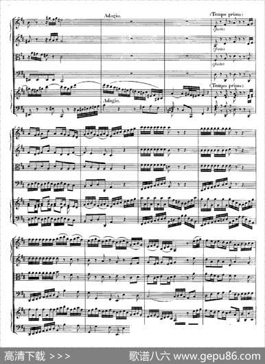 HarpsichdConcertoinDMajBWV1054（D大调第三号古钢琴协奏曲·总谱）|约翰·塞巴斯蒂安·巴赫