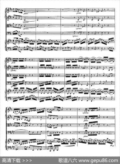 HarpsichdConcertoinDMajBWV1054（D大调第三号古钢琴协奏曲·总谱）|约翰·塞巴斯蒂安·巴赫