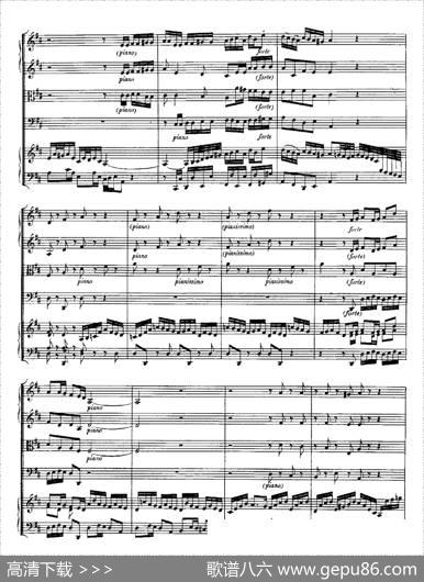 HarpsichdConcertoinDMajBWV1054（D大调第三号古钢琴协奏曲·总谱）|约翰·塞巴斯蒂安·巴赫