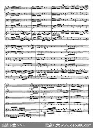 HarpsichdConcertoinDMajBWV1054（D大调第三号古钢琴协奏曲·总谱）|约翰·塞巴斯蒂安·巴赫