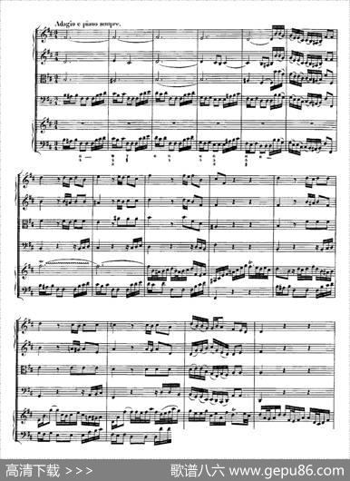 HarpsichdConcertoinDMajBWV1054（D大调第三号古钢琴协奏曲·总谱）|约翰·塞巴斯蒂安·巴赫