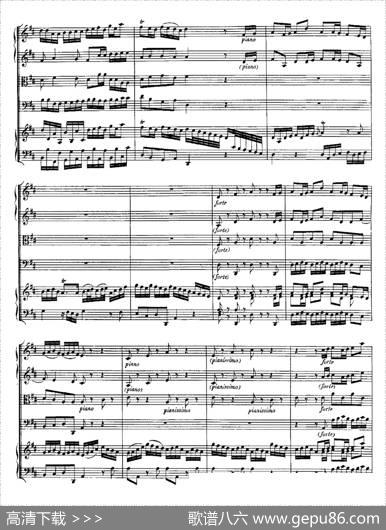 HarpsichdConcertoinDMajBWV1054（D大调第三号古钢琴协奏曲·总谱）|约翰·塞巴斯蒂安·巴赫