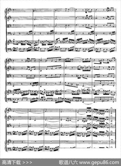 HarpsichdConcertoinDMajBWV1054（D大调第三号古钢琴协奏曲·总谱）|约翰·塞巴斯蒂安·巴赫