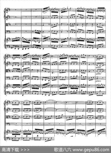 HarpsichdConcertoinDMajBWV1054（D大调第三号古钢琴协奏曲·总谱）|约翰·塞巴斯蒂安·巴赫