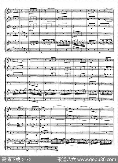 HarpsichdConcertoinDMajBWV1054（D大调第三号古钢琴协奏曲·总谱）|约翰·塞巴斯蒂安·巴赫