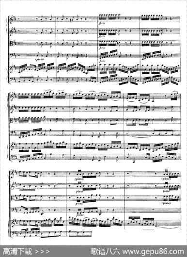 HarpsichdConcertoinDMajBWV1054（D大调第三号古钢琴协奏曲·总谱）|约翰·塞巴斯蒂安·巴赫