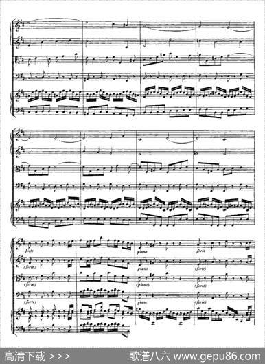 HarpsichdConcertoinDMajBWV1054（D大调第三号古钢琴协奏曲·总谱）|约翰·塞巴斯蒂安·巴赫