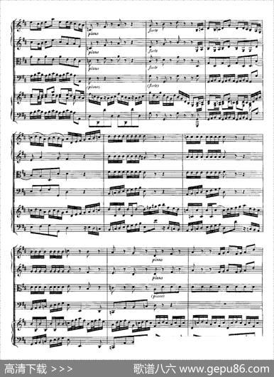 HarpsichdConcertoinDMajBWV1054（D大调第三号古钢琴协奏曲·总谱）|约翰·塞巴斯蒂安·巴赫