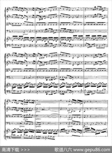 HarpsichdConcertoinDMajBWV1054（D大调第三号古钢琴协奏曲·总谱）|约翰·塞巴斯蒂安·巴赫
