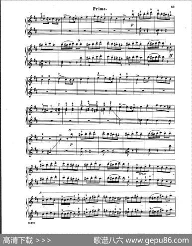 L'ArlesienneSuiteNo·2（阿莱城姑娘·第二组曲·四手联弹）|乔治·比才