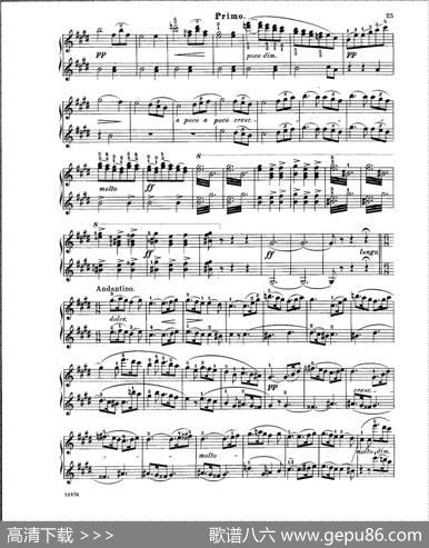 L'ArlesienneSuiteNo·1（阿莱城姑娘·第一组曲·四手联弹）|乔治·比才