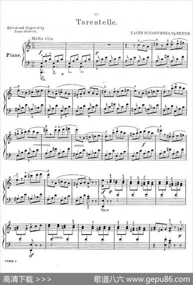 AlbumftheYoungOp·62（12·塔兰泰拉Tarentelle，a小调）|泽维尔·沙温卡