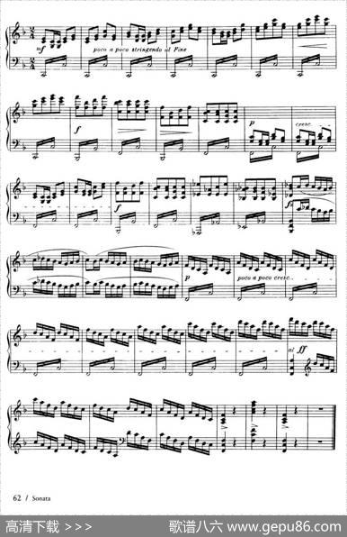 PianoSonatainFMajOp·12（F大调钢琴奏鸣曲·第三乐章）|简·西贝柳斯