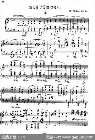 NachtstückeOp·28（4首夜曲·3）|狄奥多·柯希纳