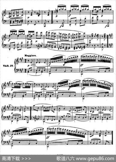 12VariationsonaDancebyWrantizkyWoO71（伍拉尼茨基舞曲主题变奏曲）|路德维希·冯·贝多芬