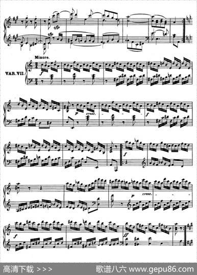12VariationsonaDancebyWrantizkyWoO71（伍拉尼茨基舞曲主题变奏曲）|路德维希·冯·贝多芬