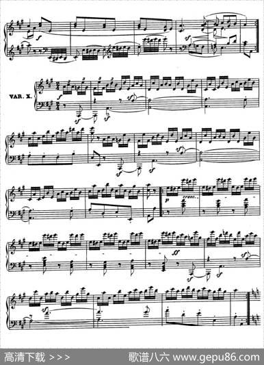 12VariationsonaDancebyWrantizkyWoO71（伍拉尼茨基舞曲主题变奏曲）|路德维希·冯·贝多芬