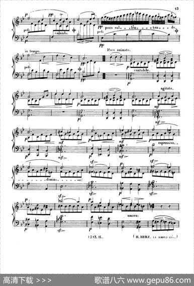 3NocturnesCaractéristiquesOp·45（3首个性夜曲·3）|亨利·赫尔茨