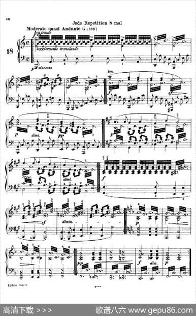 SchooloftheVirtuosoOp.365（60首钢琴高级练习曲·18）|卡尔·车尔尼