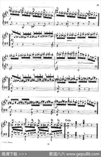 SchooloftheVirtuosoOp.365（60首钢琴高级练习曲·19）|卡尔·车尔尼