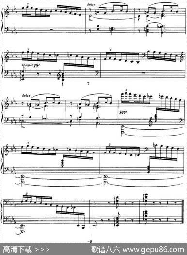 福雷13首船歌：BarcarolleNo·6inE-flat,Op·70|加布里埃尔·福雷