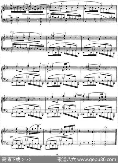 福雷13首船歌：BarcarolleNo·12inE-flatOp·106bis|加布里埃尔·福雷