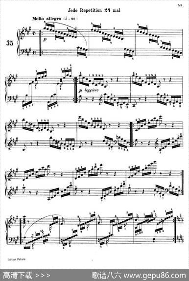 SchooloftheVirtuosoOp.365（60首钢琴高级练习曲·35）|卡尔·车尔尼