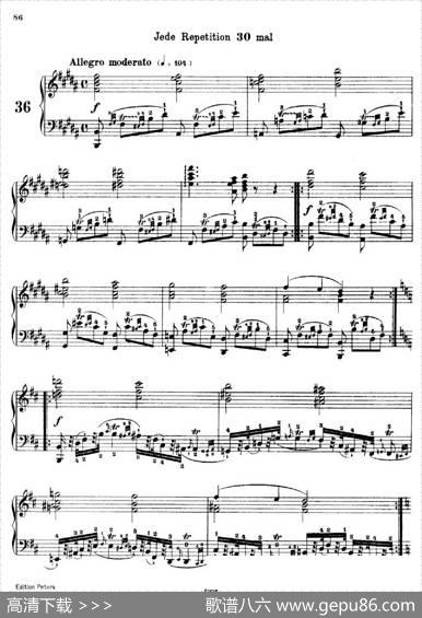 SchooloftheVirtuosoOp.365（60首钢琴高级练习曲·36）|卡尔·车尔尼