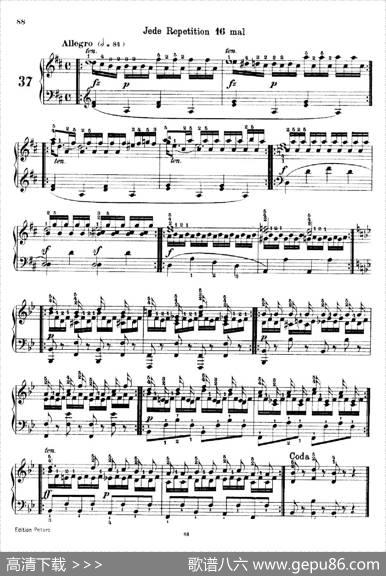 SchooloftheVirtuosoOp.365（60首钢琴高级练习曲·37）|卡尔·车尔尼